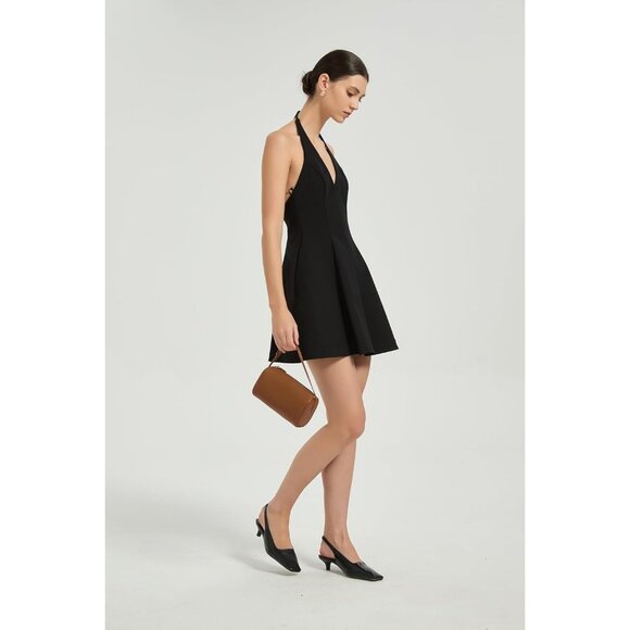 Women Brown Mini Crossbody Bag Vegan Leather Hobo Purse with Adjustable Strap - Picture 2 of 7